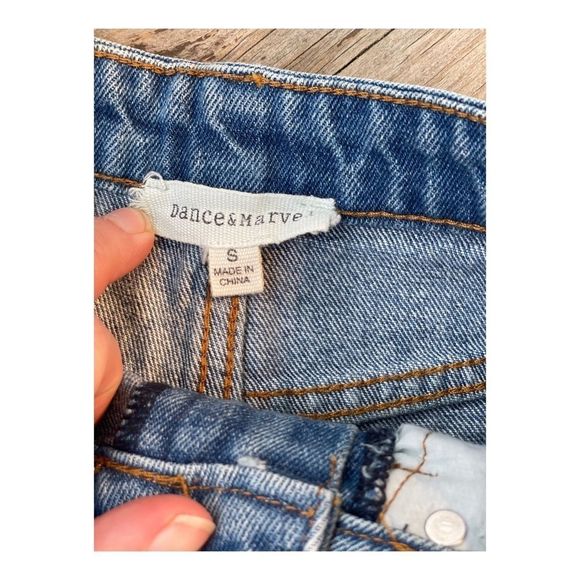 Dance & Marvel High Waist Shorts Cutoff Embroidery Sz S - Picture 3 of 12